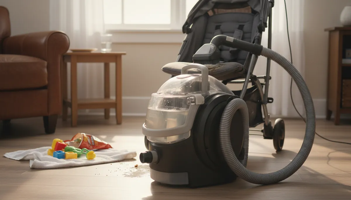 Peut-on nettoyer une poussette à la shampouineuse ?