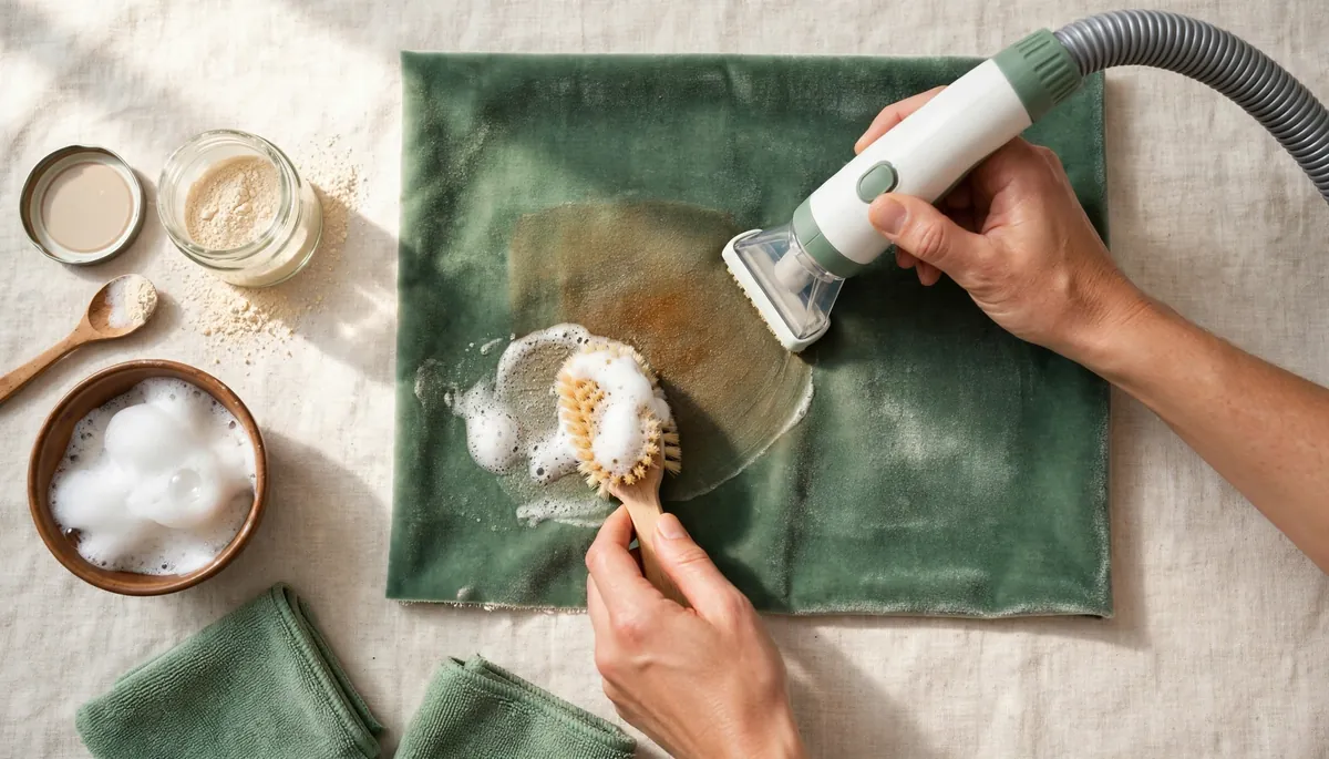 Comment nettoyer du velours, à la main ou avec une shampouineuse ?